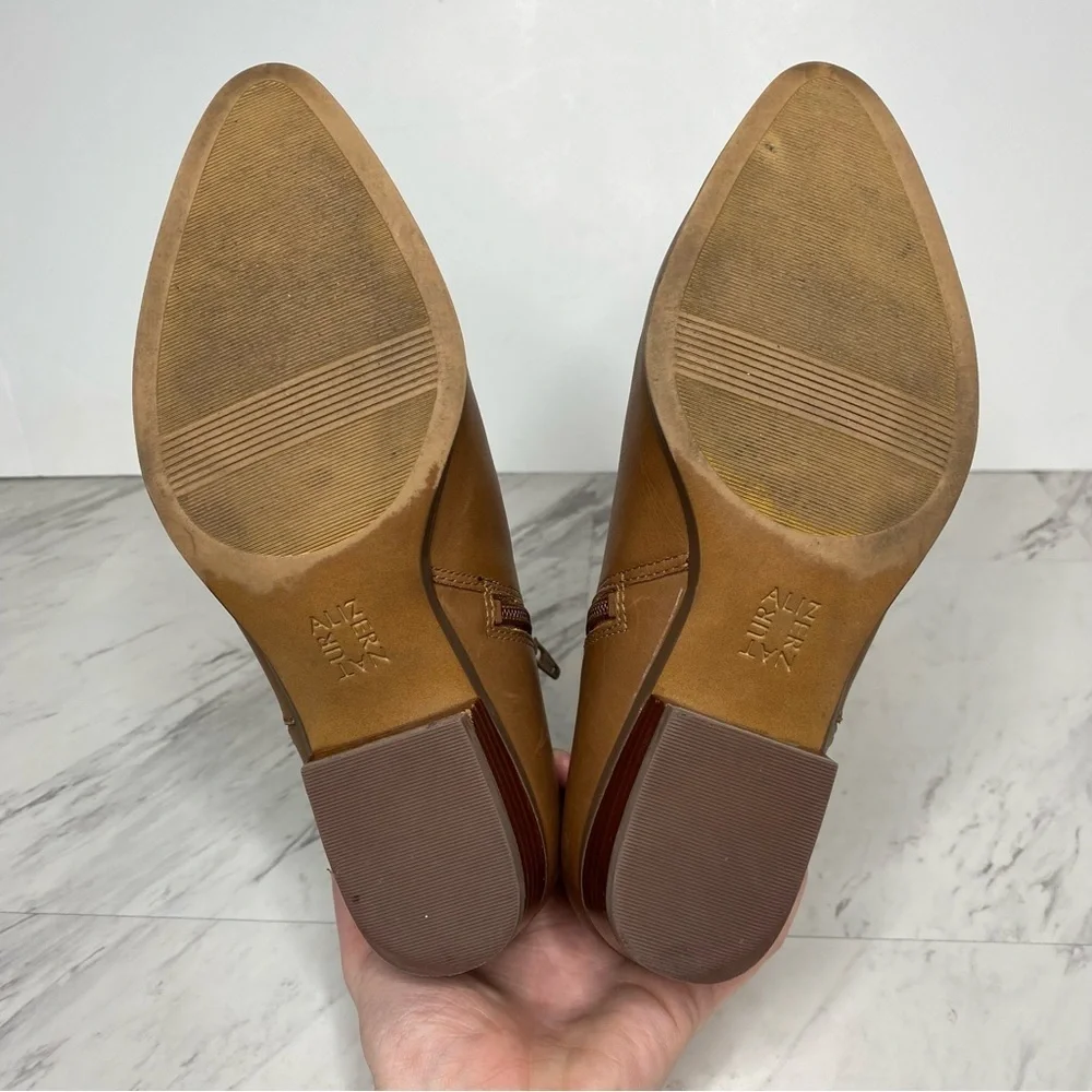 Naturalizer Blair Brown Leather Bootie 7M